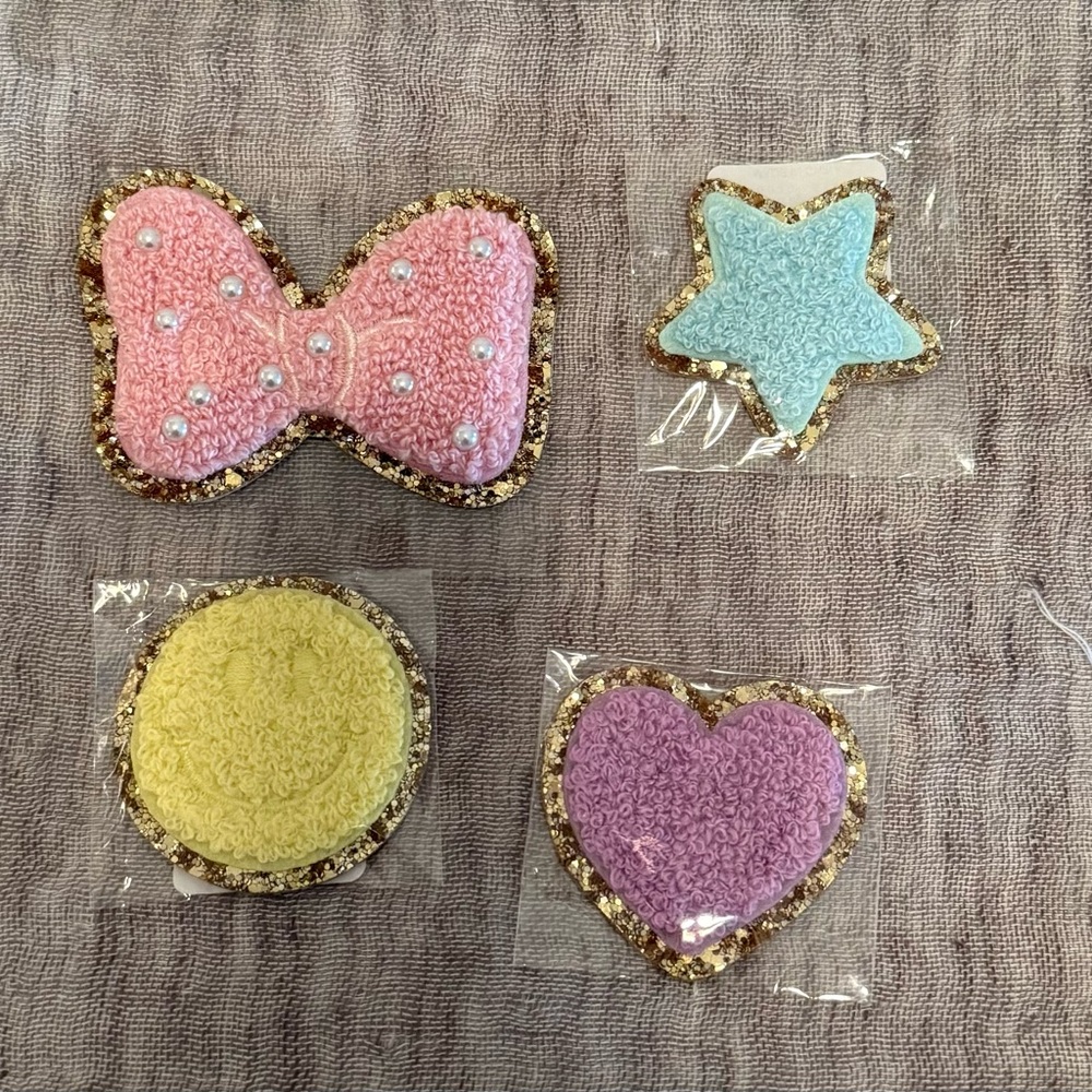 Stoney Clover Lane glitter patches New